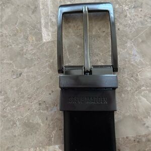 Steve Madden Charcoal Belt Buckle